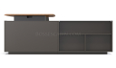 'Varna' 8.5 Feet Desk With Aluminum Alloy Legs