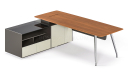 'Varna' 8 Feet Desk With Aluminum Alloy Legs