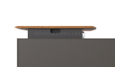 'Varna' 6.5 Feet Desk With Aluminum Alloy Legs