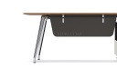 'Varna' 6.5 Feet Desk With Aluminum Alloy Legs