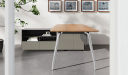 'Varna' 6.5 Feet Desk With Aluminum Alloy Legs
