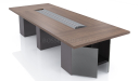 'Nexa' 12 Feet Meeting Table In Pari Walnut