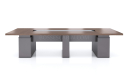 'Nexa' 12 Feet Meeting Table In Pari Walnut