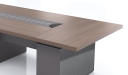 'Nexa' 12 Feet Meeting Table In Pari Walnut