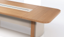 'Swan' 16 Feet Meeting Table In Golden Sandalwdood