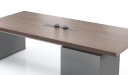 'Nexa' 8 Feet Meeting Table In Pari Walnut