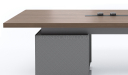 'Nexa' 8 Feet Meeting Table In Pari Walnut