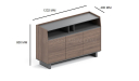 'Nexa' 4 Feet Width Filing Cabinet & Credenza