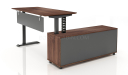 'Up-1' 6.5 Feet Height Adjustable Desk With Side Cabinet