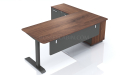 'Up-1' 6.5 Feet Height Adjustable Desk With Side Cabinet