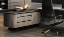 'Atlas' Luxury Office Desk In Walnut Veneer
