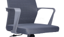 'Spirit' Gray Mesh Office Chair In Light Gray Frame
