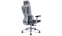 'Clove' High Back Office Chair In Light Gray Frame