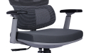 'Clove' High Back Office Chair In Light Gray Frame