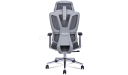 'Clove' High Back Office Chair In Light Gray Frame