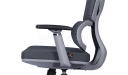 'Clove' High Back Office Chair In Light Gray Frame