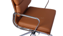 'Verita' Medium Back Office Chair In Tan PU Leather