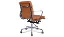 'Verita' Medium Back Office Chair In Tan PU Leather