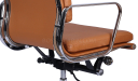 'Verita' Medium Back Office Chair In Tan PU Leather