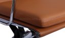 'Verita' Medium Back Office Chair In Tan PU Leather