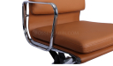 'Verita' Medium Back Office Chair In Tan PU Leather