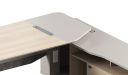 'Orion' 8 Feet Office Desk In Pearwood Finish
