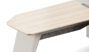 'Orion' 8 Feet Office Desk In Pearwood Finish