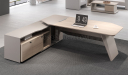 'Orion' 8 Feet Office Desk In Pearwood Finish