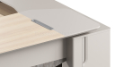 'Orion' 8 Feet Office Desk In Pearwood Finish