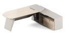 'Orion' 8 Feet Office Desk In Pearwood Finish