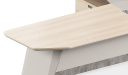 'Orion' 8 Feet Office Desk In Pearwood Finish
