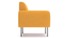 'Fleur' One Seater Sofa With Rounded Armrests