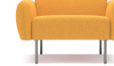 'Fleur' One Seater Sofa With Rounded Armrests