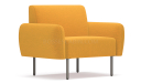 'Fleur' One Seater Sofa With Rounded Armrests
