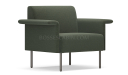 'Fleur' One Seater Fabric Sofa With Flat Armrests