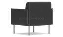 'Fleur' One Seater Leather Sofa With Slim Armrests