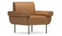 'Fleur' One Seater Leather Sofa With Reclined Armrests