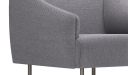 'Fleur' One Seater Sofa With Slanting Armrests