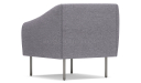 'Fleur' One Seater Sofa With Slanting Armrests