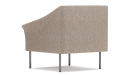 'Fleur' One Seater Sofa With Curved  Armrests