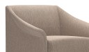 'Fleur' One Seater Sofa With Curved  Armrests