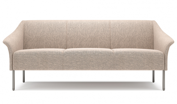 'Fleur' Three Seater Sofa With Curved  Armrests