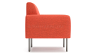 'Fleur' Single Seater Sofa With Rounded Armrests