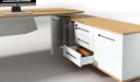 'Kross' 9 Feet Office Table in Maple Veneer