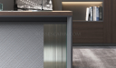 'Nexa' 8.5 Ft. Office Desk In Pari Walnut & Leather