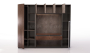 'Inspira' 8 Feet Width Wall Cabinet In Walnut