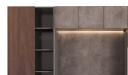 'Inspira' 8 Feet Width Wall Cabinet In Walnut