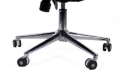 office chair with steel base and castors