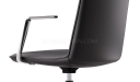 'Aulenti' Medium Back Office Chair With Polished Aluminum Arms