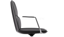 'Aulenti' Medium Back Office Chair With Polished Aluminum Arms